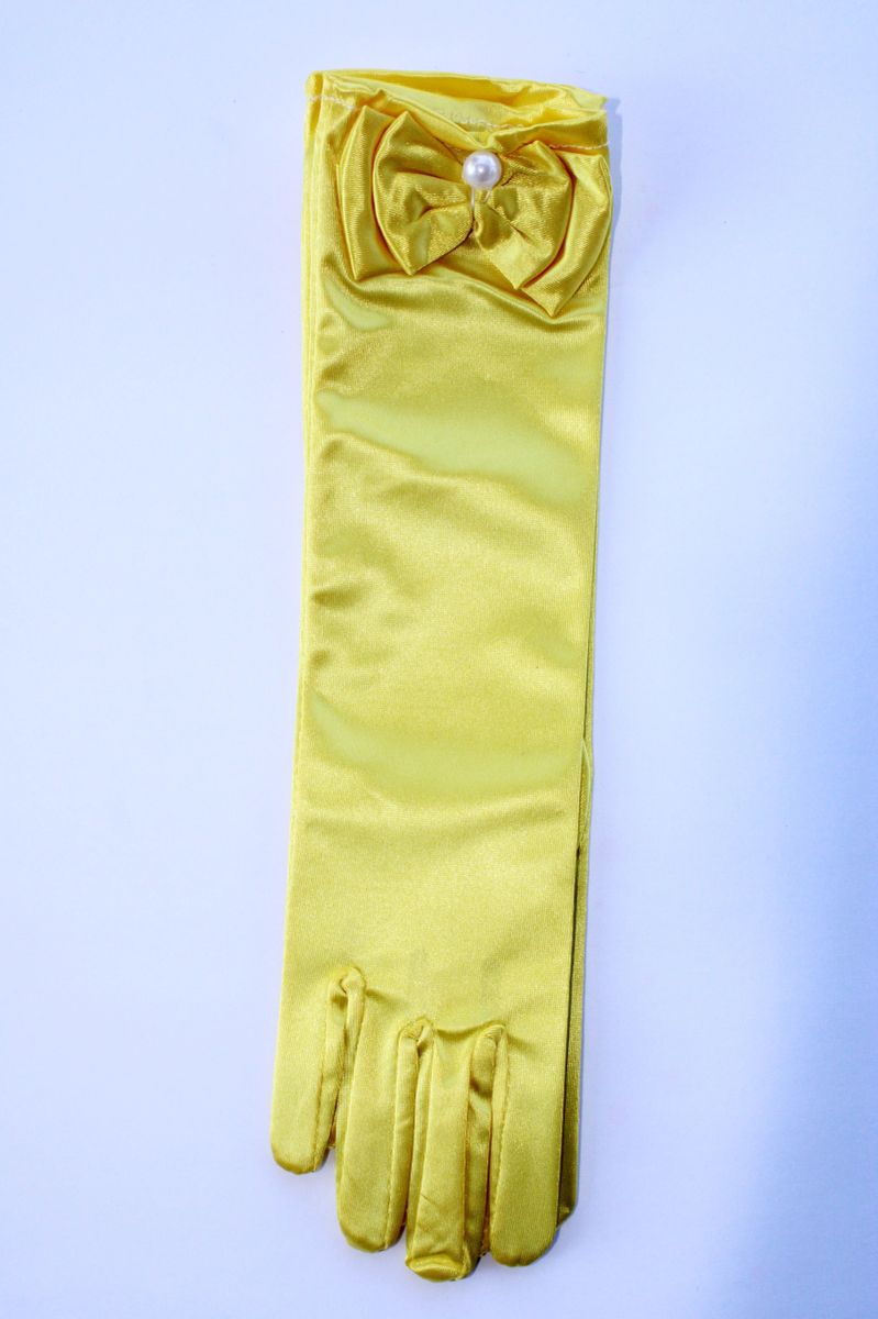 5yr-10yr Long Satin Gloves