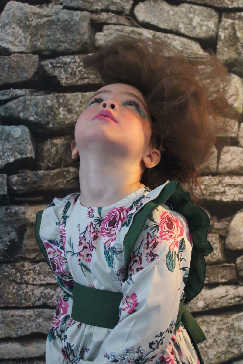 Seafoam & Pink Floral Dress