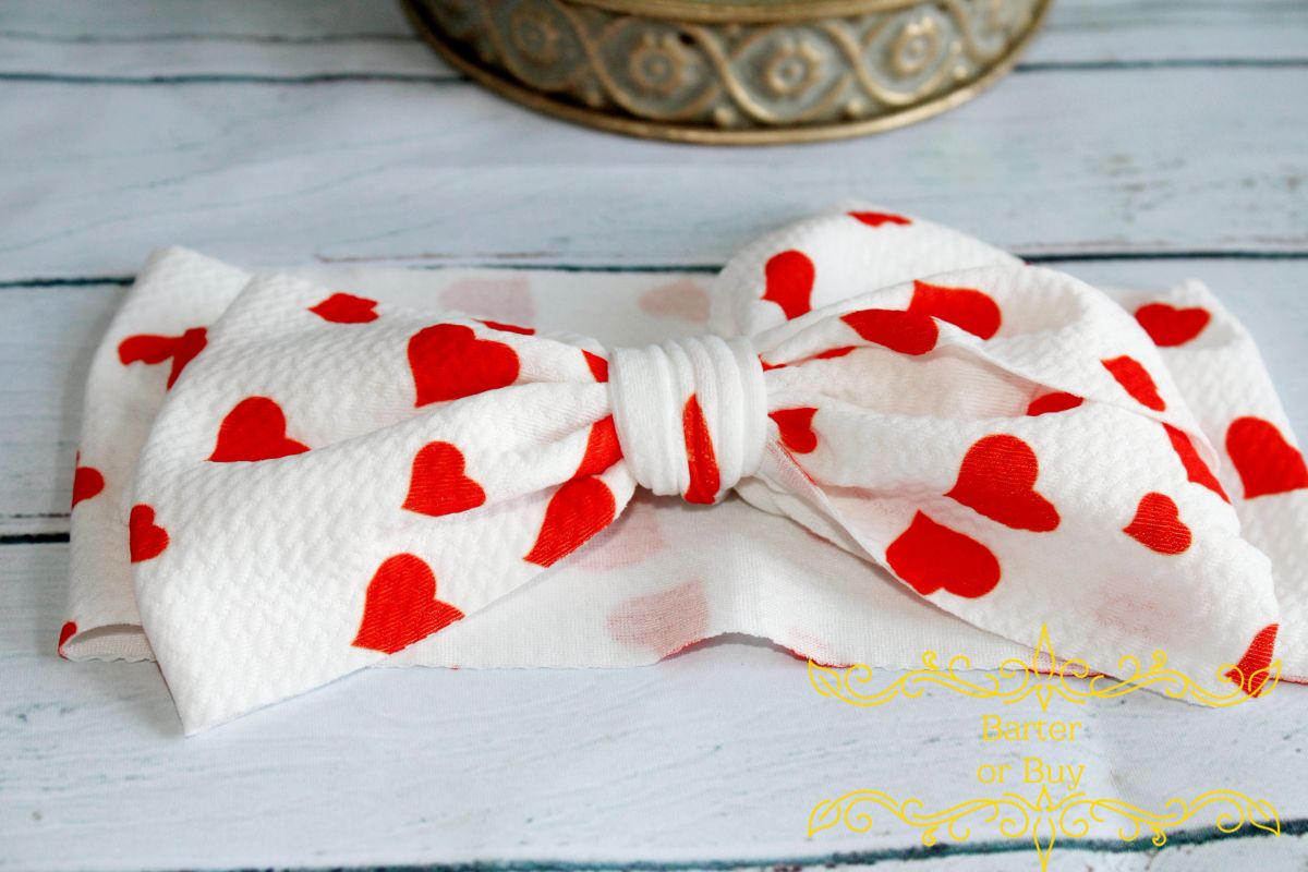 My Valentine Toddler Headband Bow