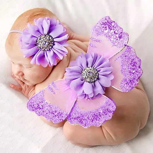 Newborn Butterfly Wings & Headband Set