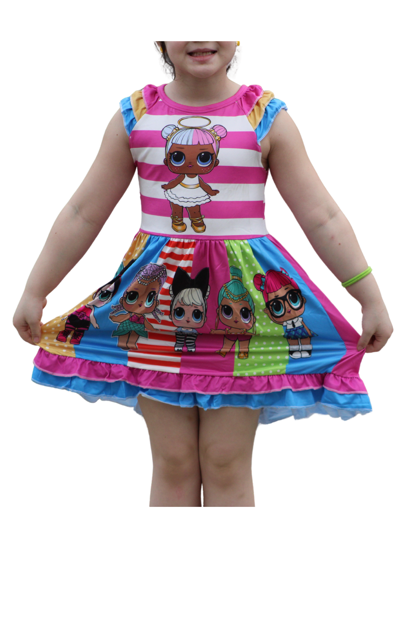 Girls LOL Dolls Ruffled Dress