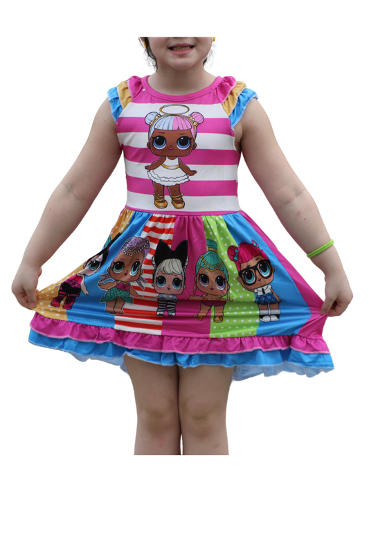 Girls LOL Dolls Ruffled Dress