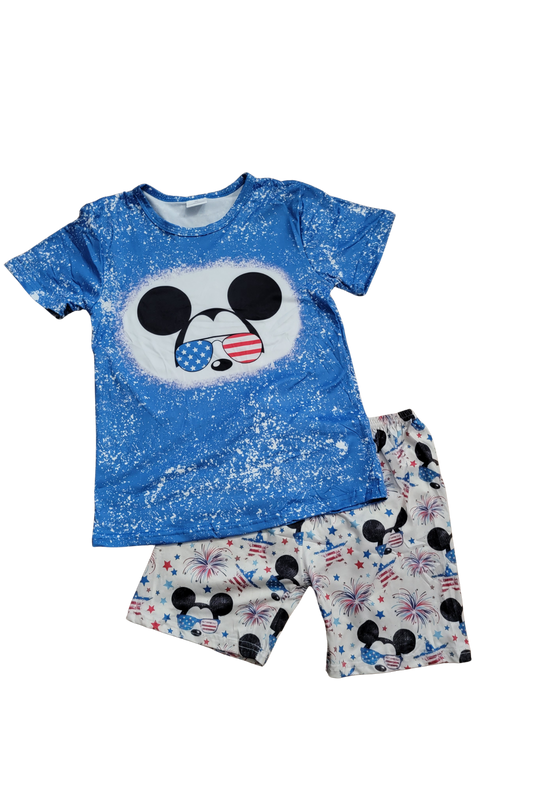 Mickey T, Boys, 2pc, Outfit Set / Top, 4t Of July, Independence Day