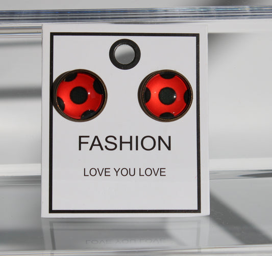 Lady Bug Earrings