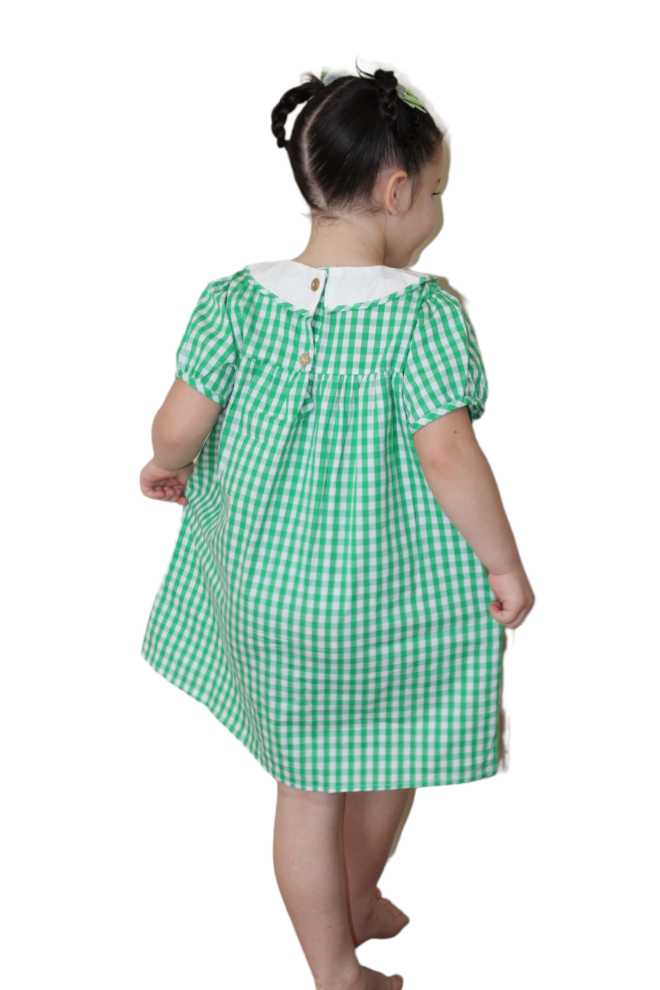 Girls, Charming Green Smocked St Patricks Dress