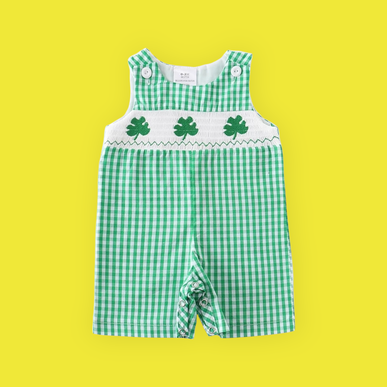 Boys Vintage Style, Shamrock Overall / Romper