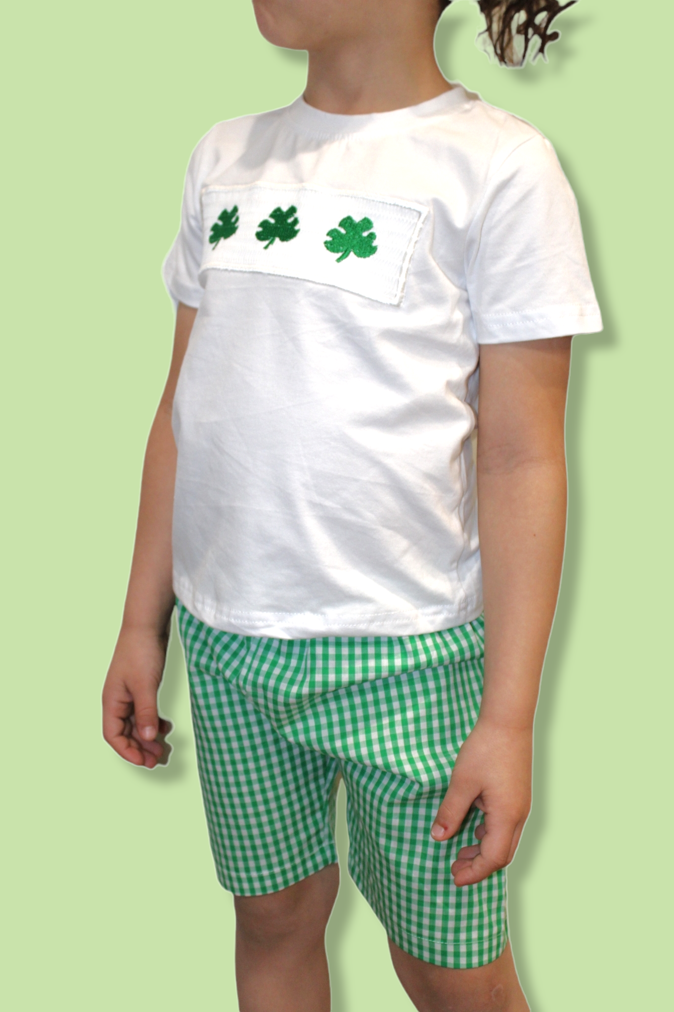 Boys lucky Charm 2 Pc Outfit, shirt & Shorts