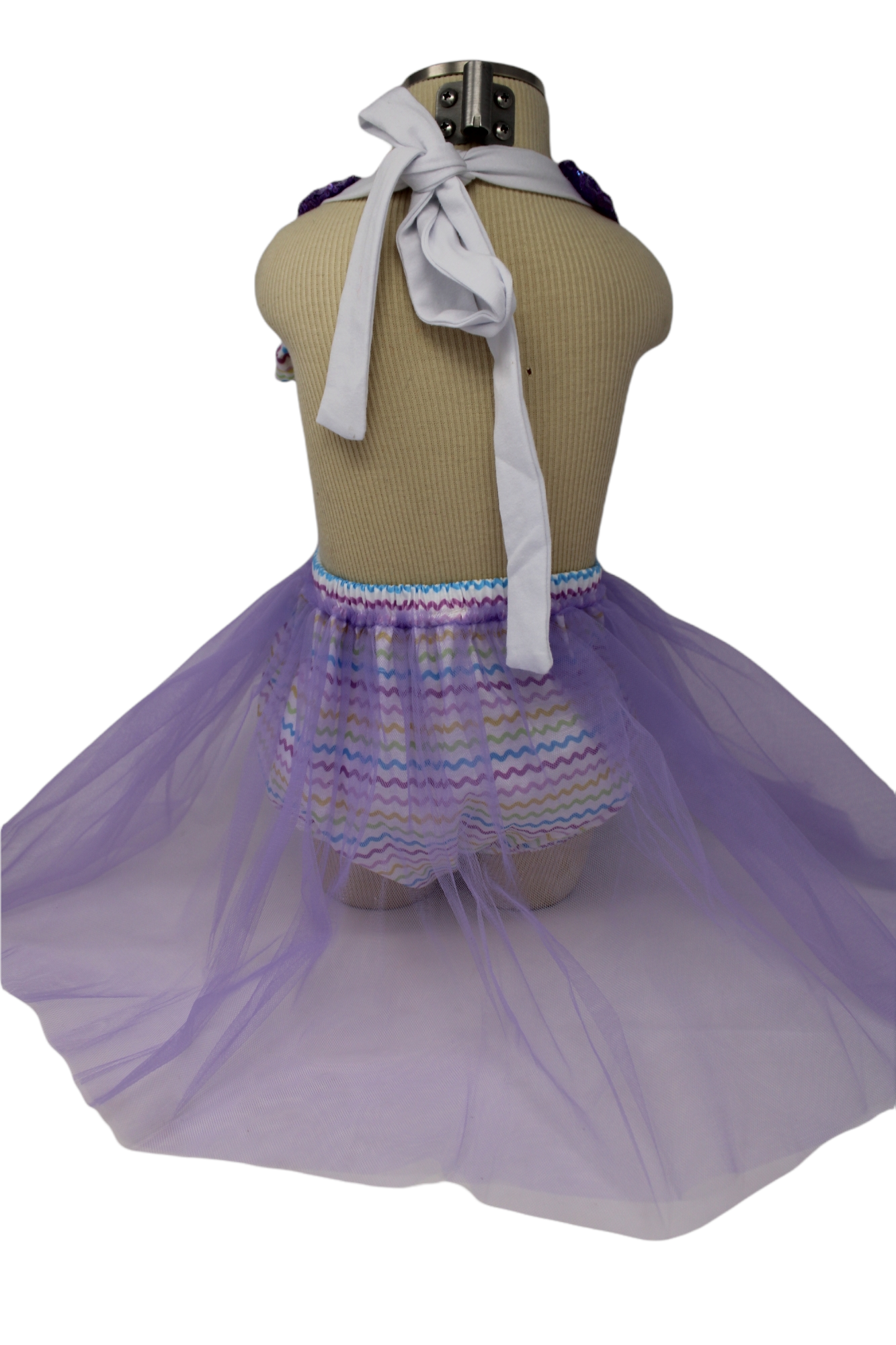 Zig Zag Easter Bunny, Tulle skirted Romper