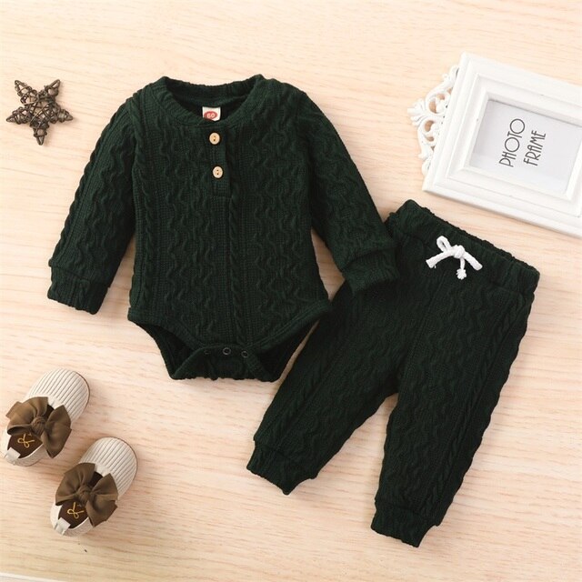 Cozy Autumn Knit, 2 pc Outfit, Gender Neutral