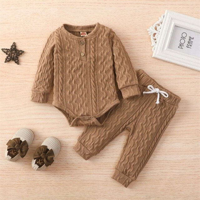 Cozy Autumn Knit, 2 pc Outfit, Gender Neutral