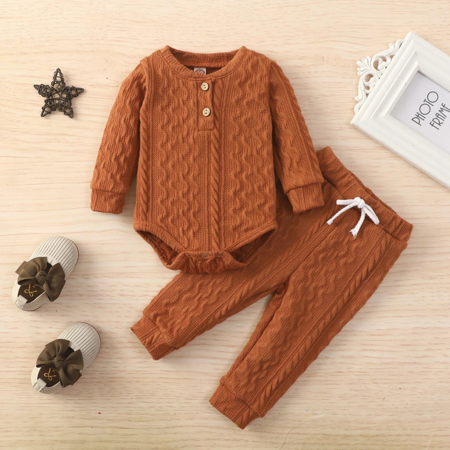 Cozy Autumn Knit, 2 pc Outfit, Gender Neutral