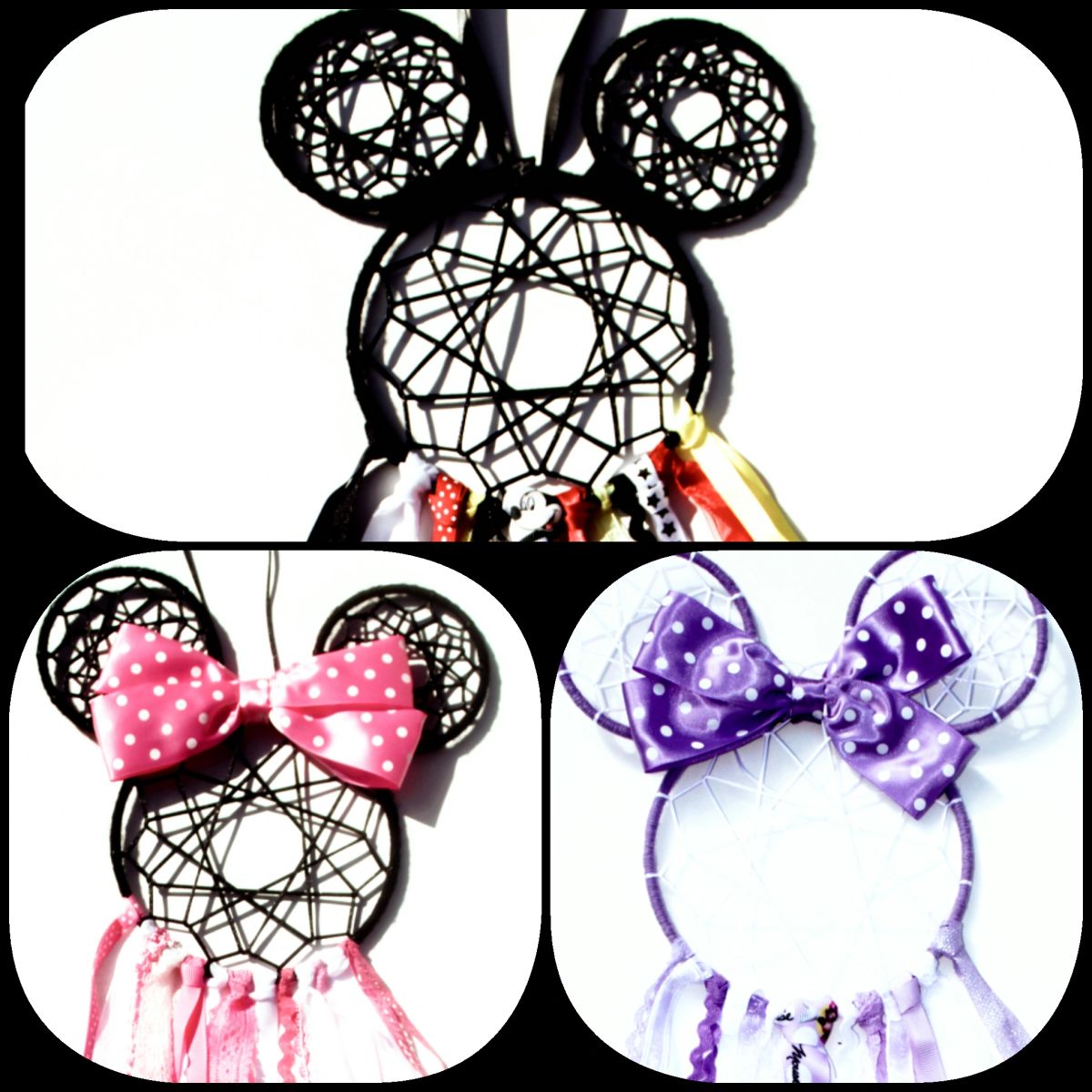 Boy & Girl Mouse Inspired Dream Catchers