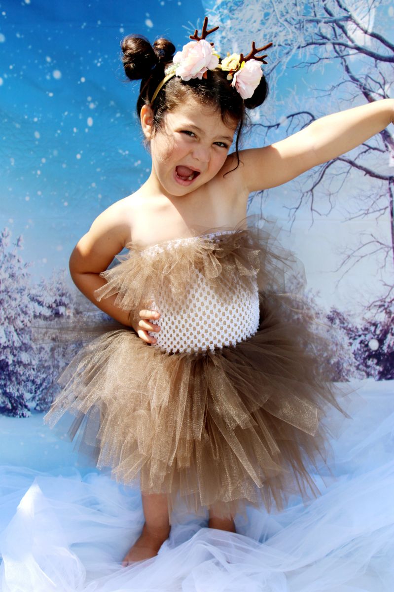 Bambi Inspired, Deer, Tutu Dress