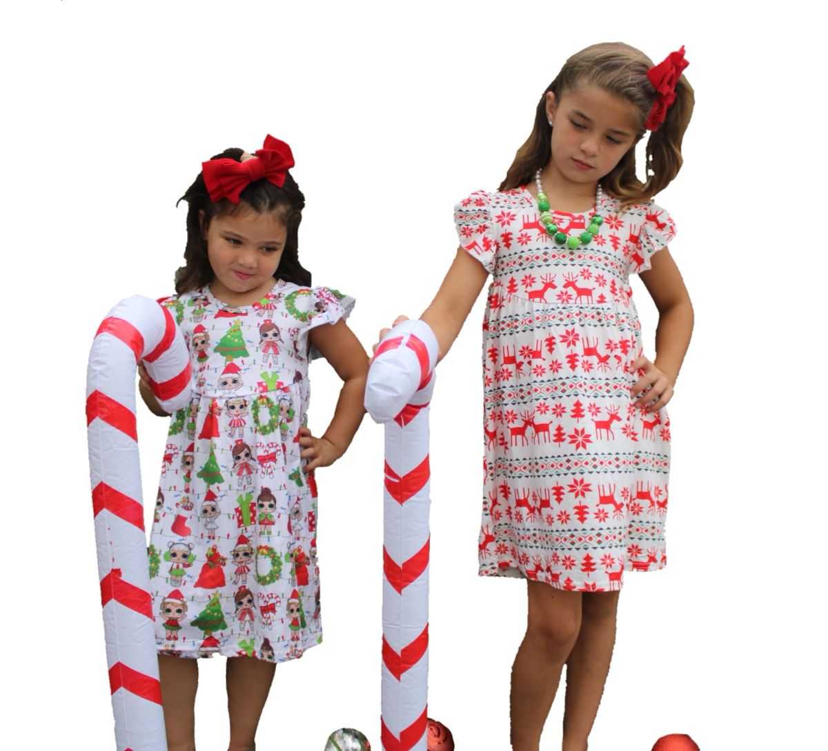 Christmas LoL girls Twirly Dress