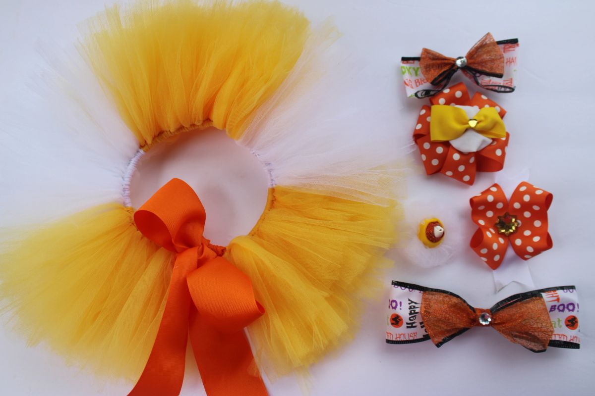 Couture Candy Corn Tutu