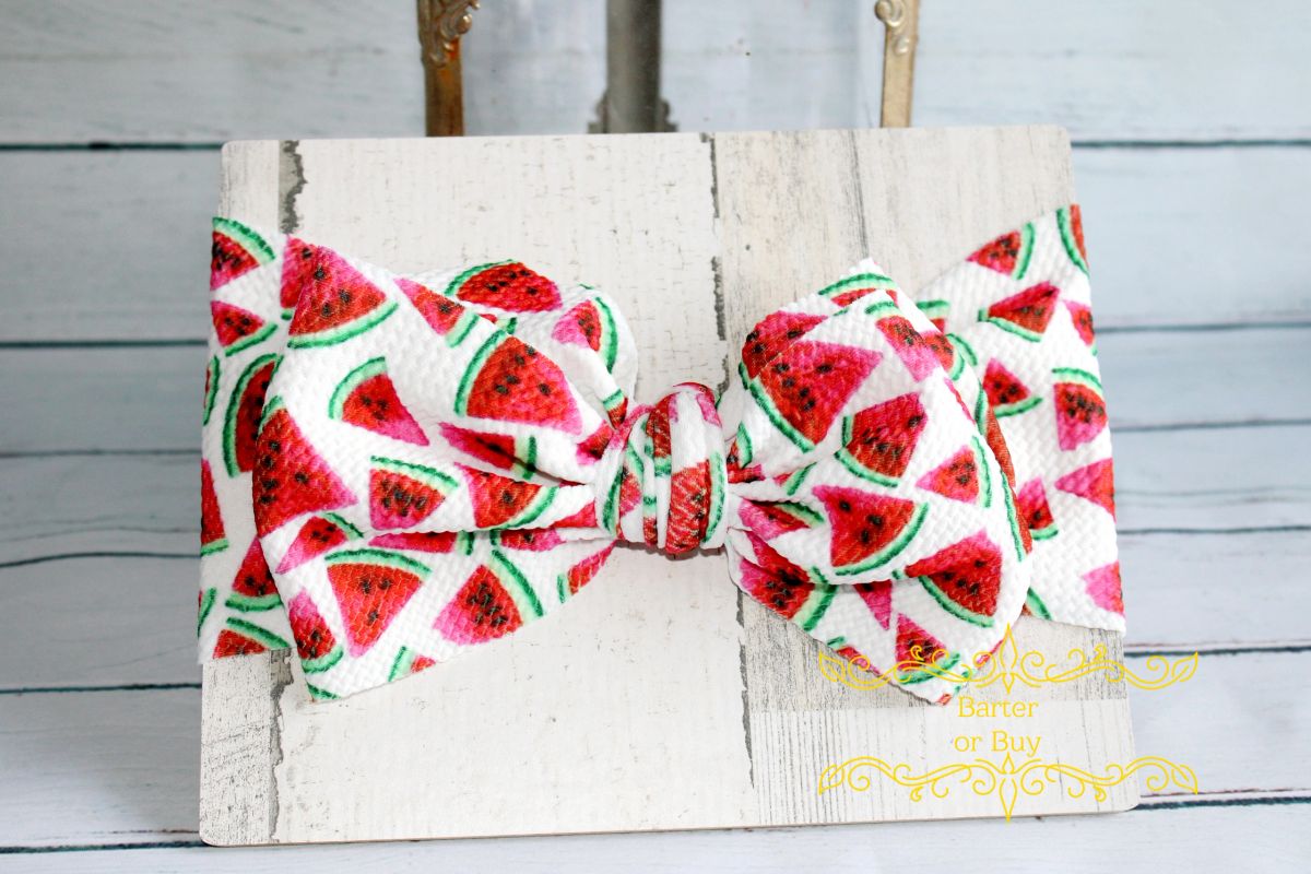 Watermelon Pie Toddler Bow Headband