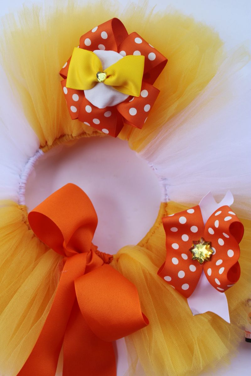 Couture Candy Corn Tutu