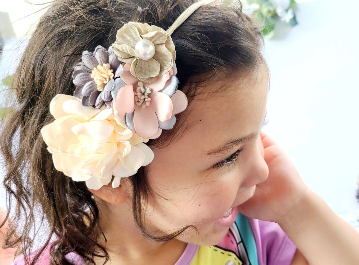 Oversized Floral Stretchy Headband