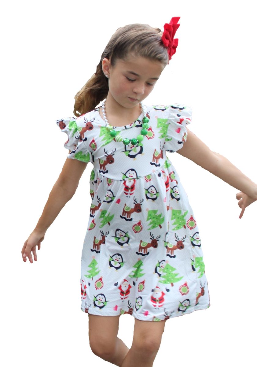 Happy Santa Twirly Dress