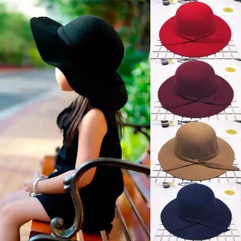 Solid Felt Floppy Hats