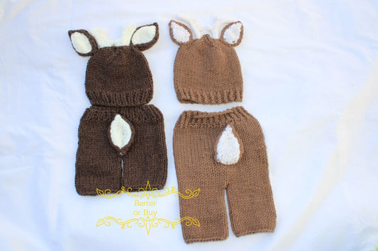 Deer 2pc Crocheted outfit