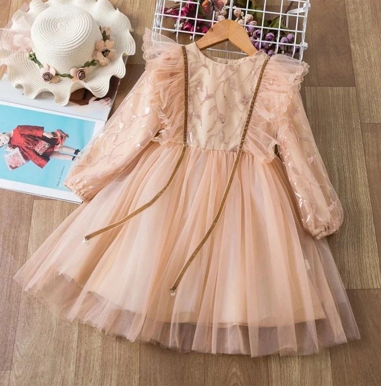 Golden Haze Angel Tulle Dress