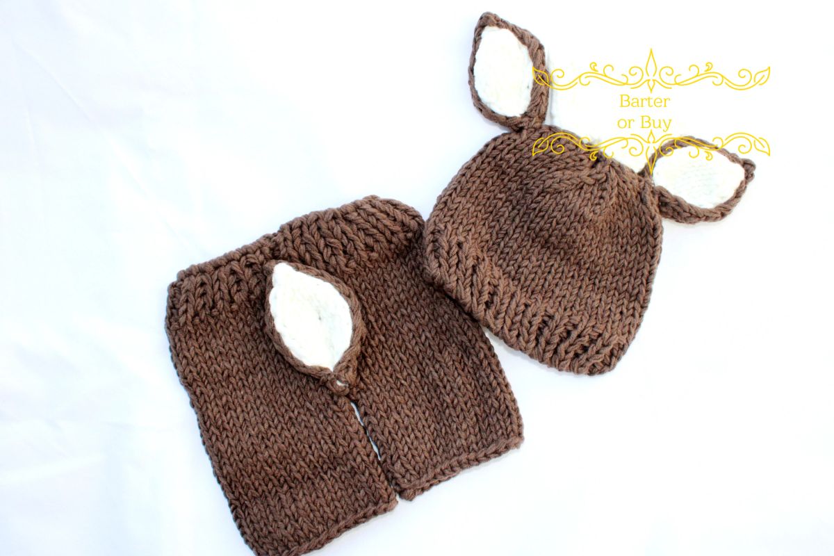 Deer 2pc Crocheted outfit