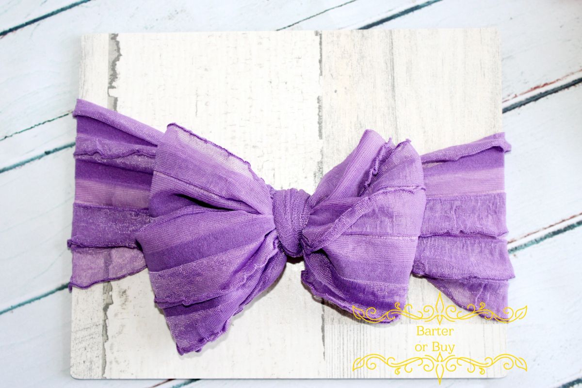 Toddler Girl Shaggy Bow Headband