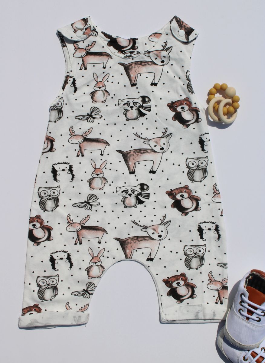 Off-white Baby Wild Animals Romper