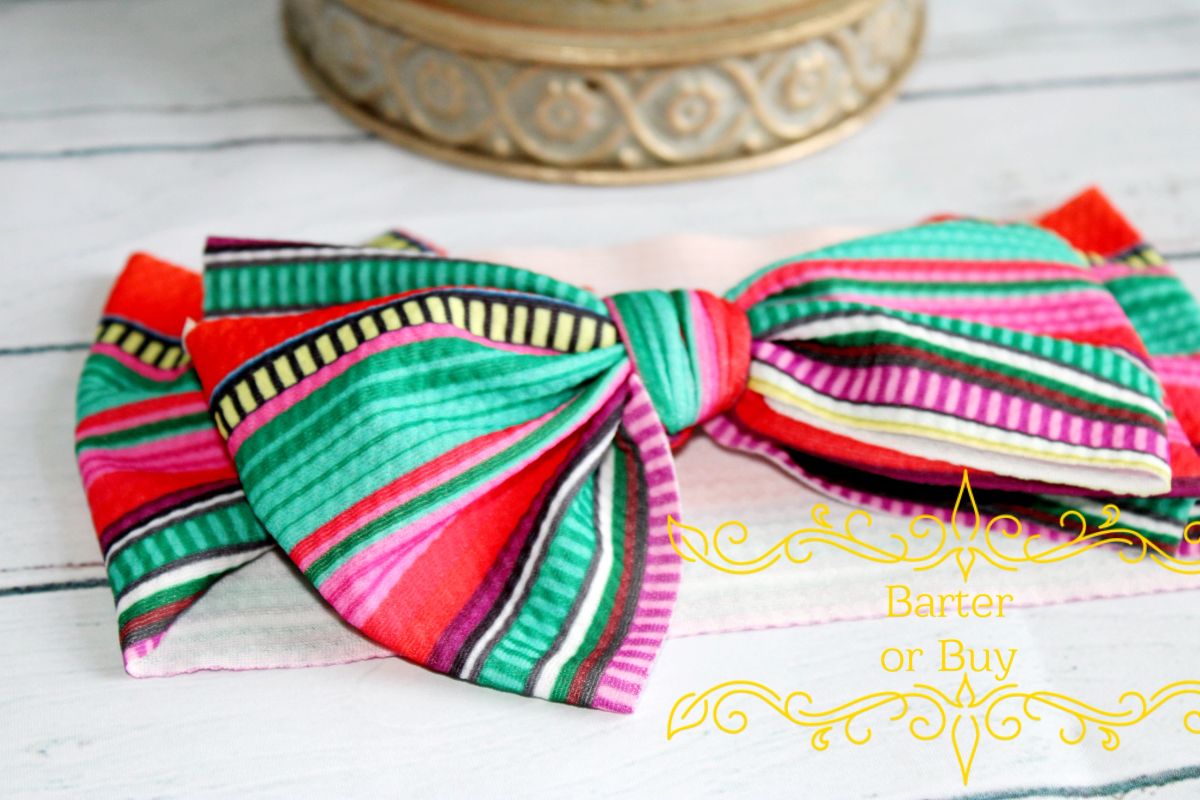 The Caribbean Style Toddler Headband Bow