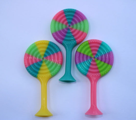 Cotton Candy Color Lollipop Teethers