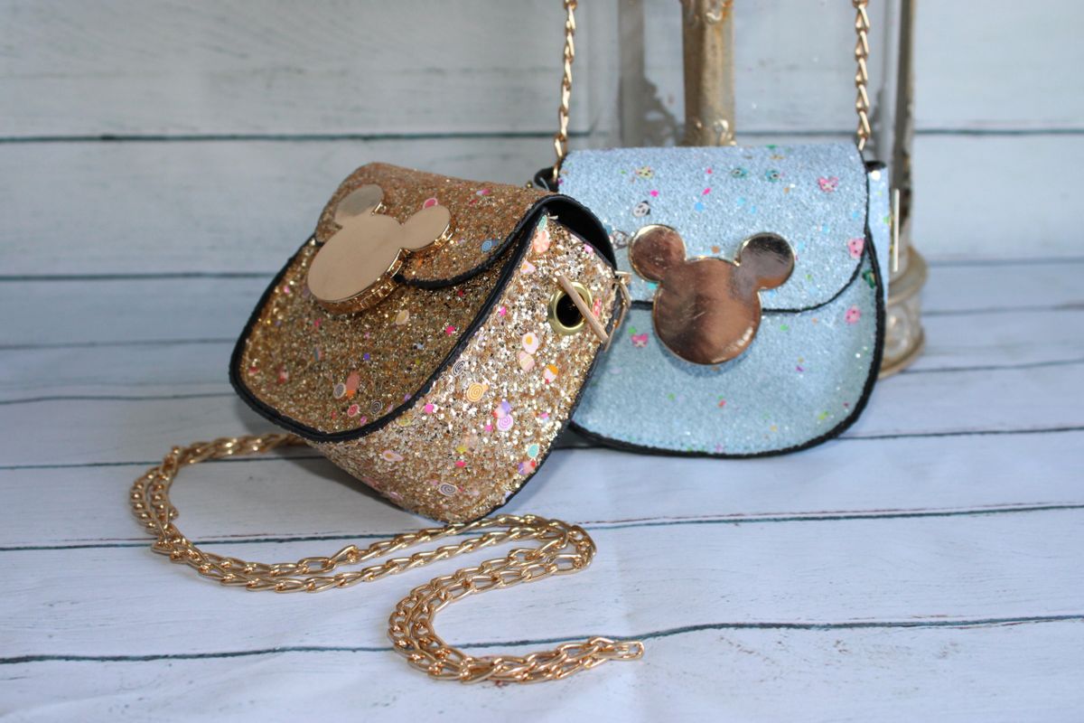 Mini Glittered Mouse Purse