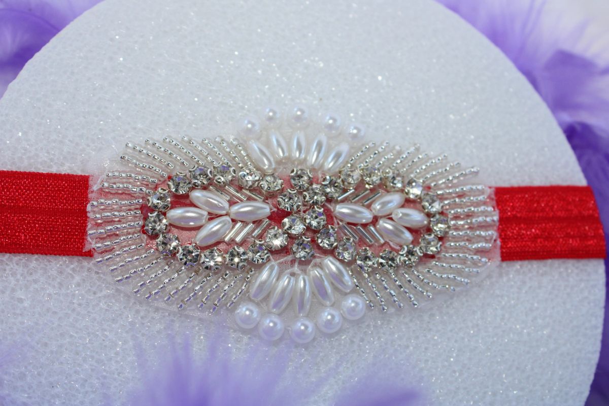 Crystal & Pearl Oval Headband