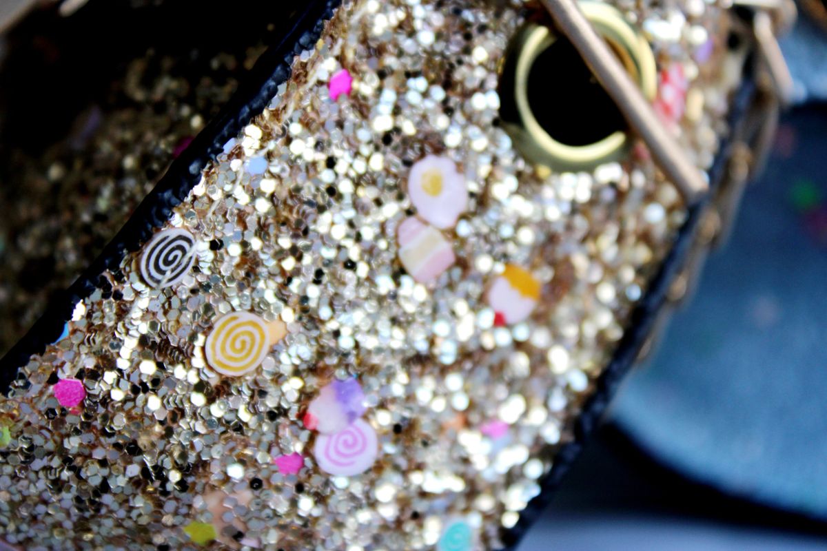 Mini Glittered Mouse Purse