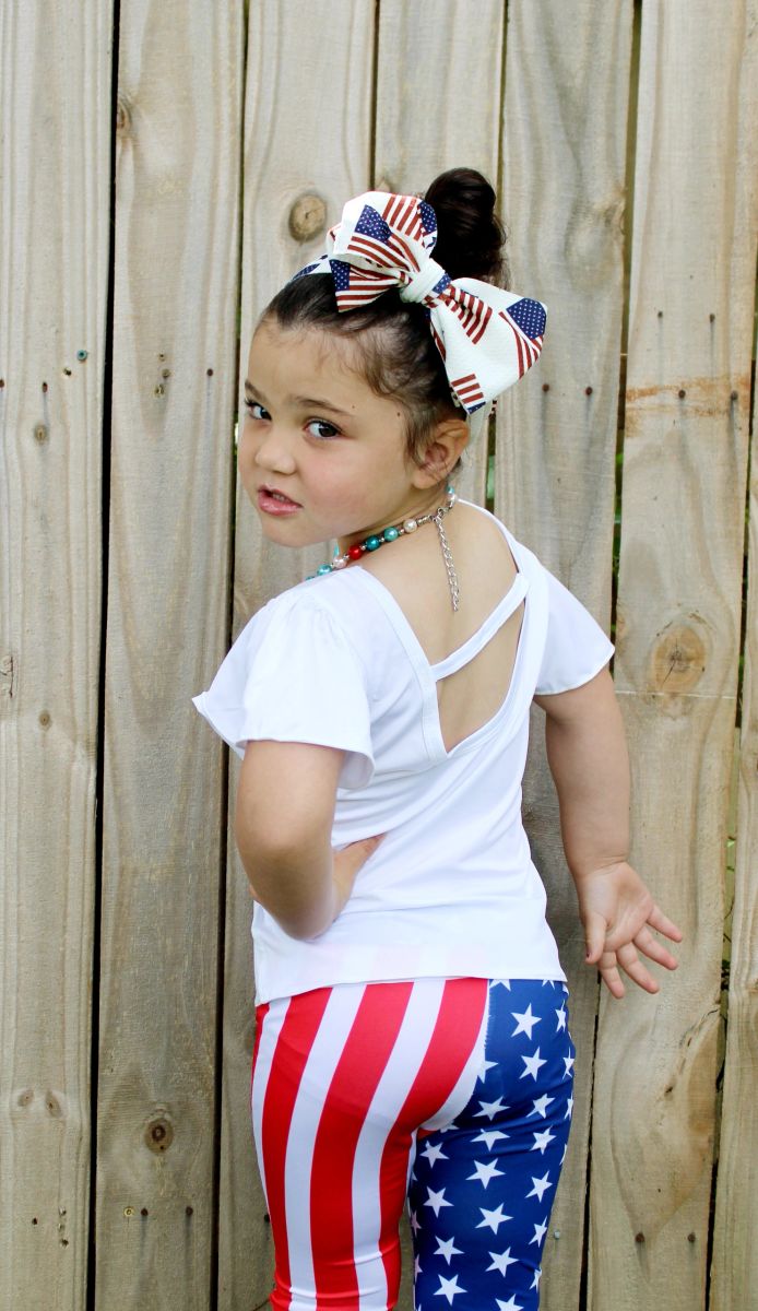 Girls 2pcs America, 4th of July Outfit