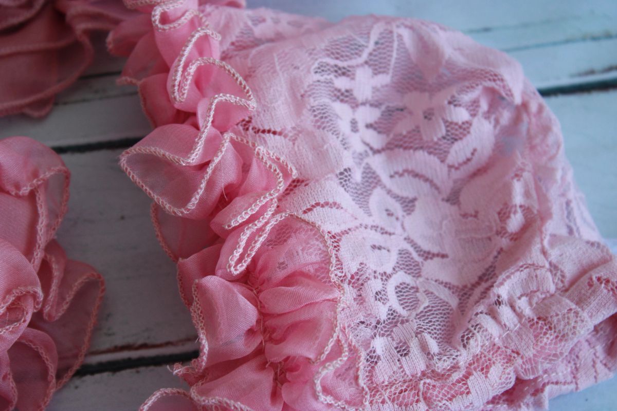 5pcs Pink Lace Photography Set