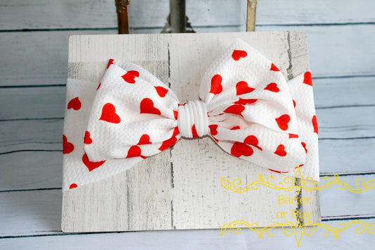 My Valentine Toddler Headband Bow