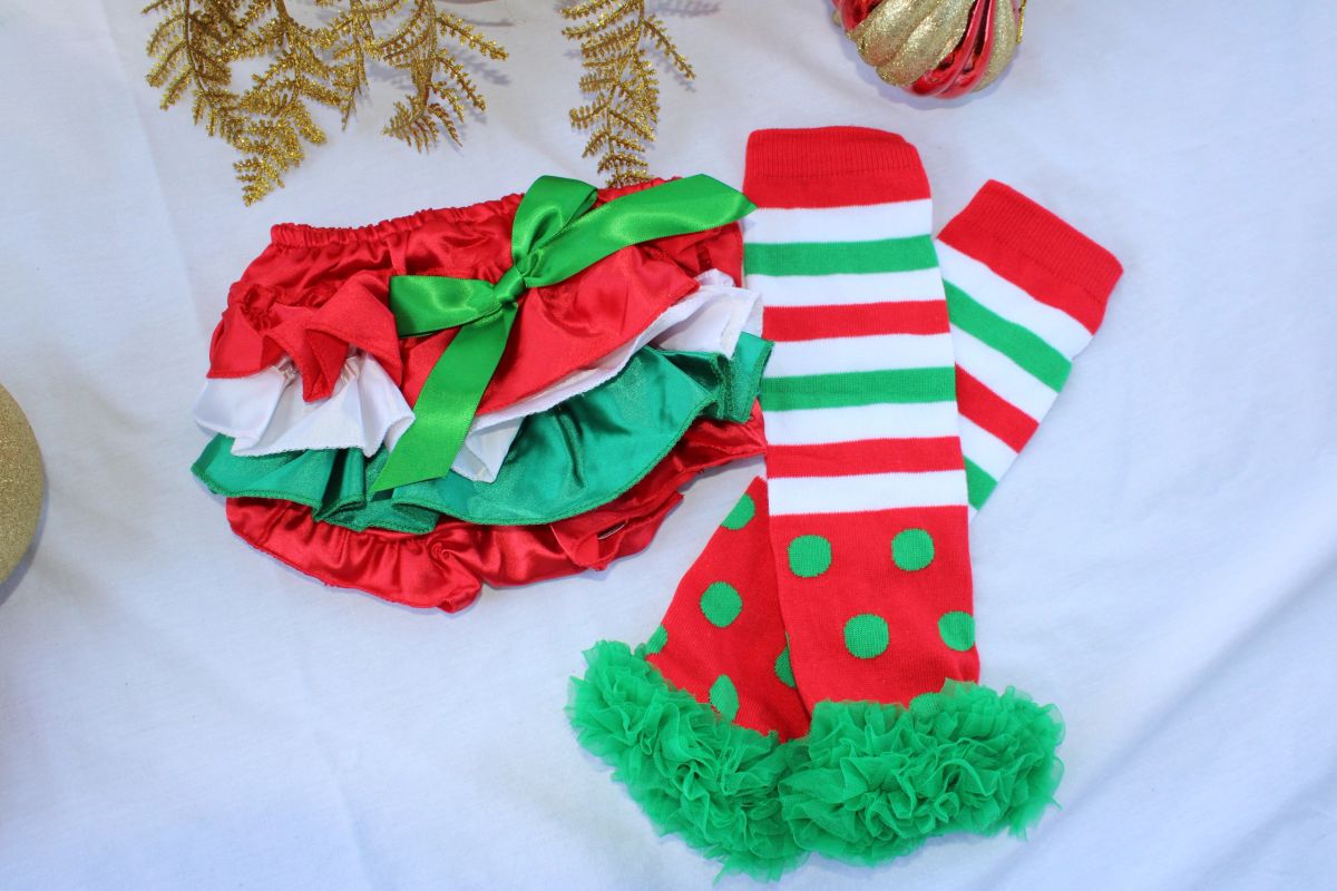 Christmas Ruffle Bums Diaper Covers