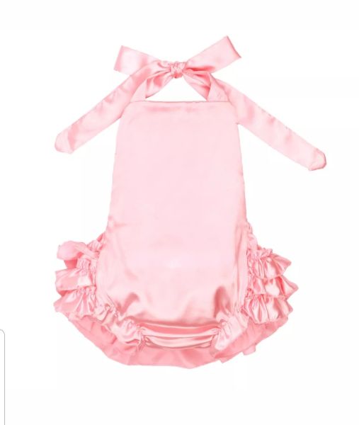 Whispering Pink Ruffle Romper