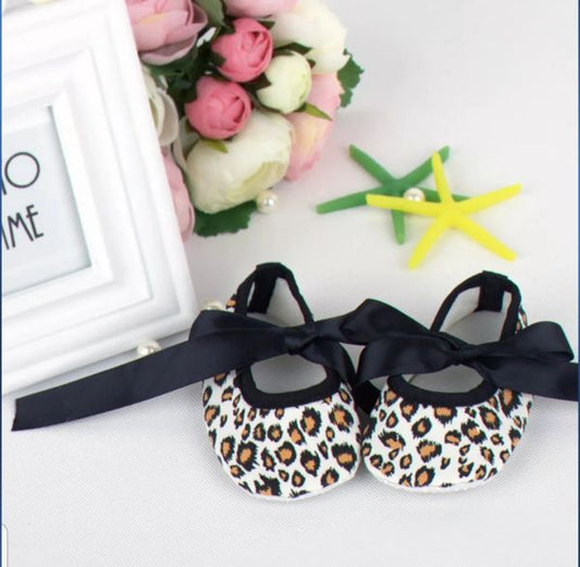 Animal Spotted Print Crib Shoes