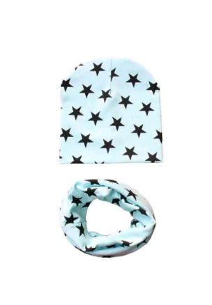 Multi-Star Beanie & Infinity scarf set