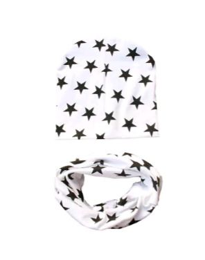 Multi-Star Beanie & Infinity scarf set