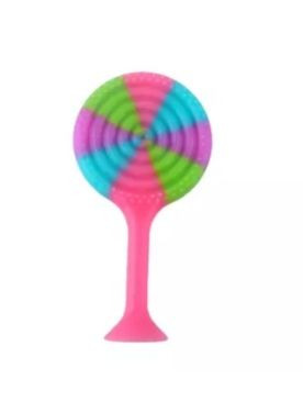 Cotton Candy Color Lollipop Teethers