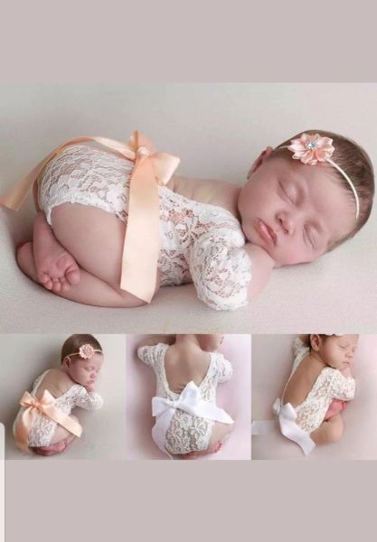 0-6m Baby, Satin Tie, Bodysuit & Headbow